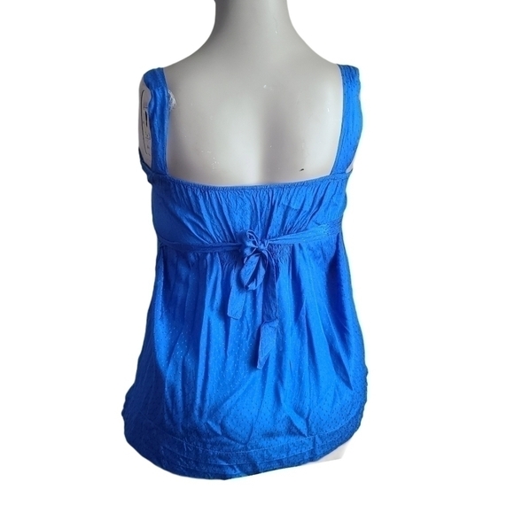 XXL - Thyme Maternity | Sleeveless Swiss Dot Pleat Blouse - Picture 3 of 7